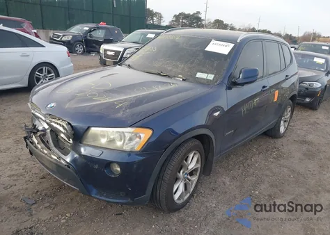 2013 BMW X3 xDrive35I z USA, uszkodzony, nr VIN 5UXWX7C54DL976730